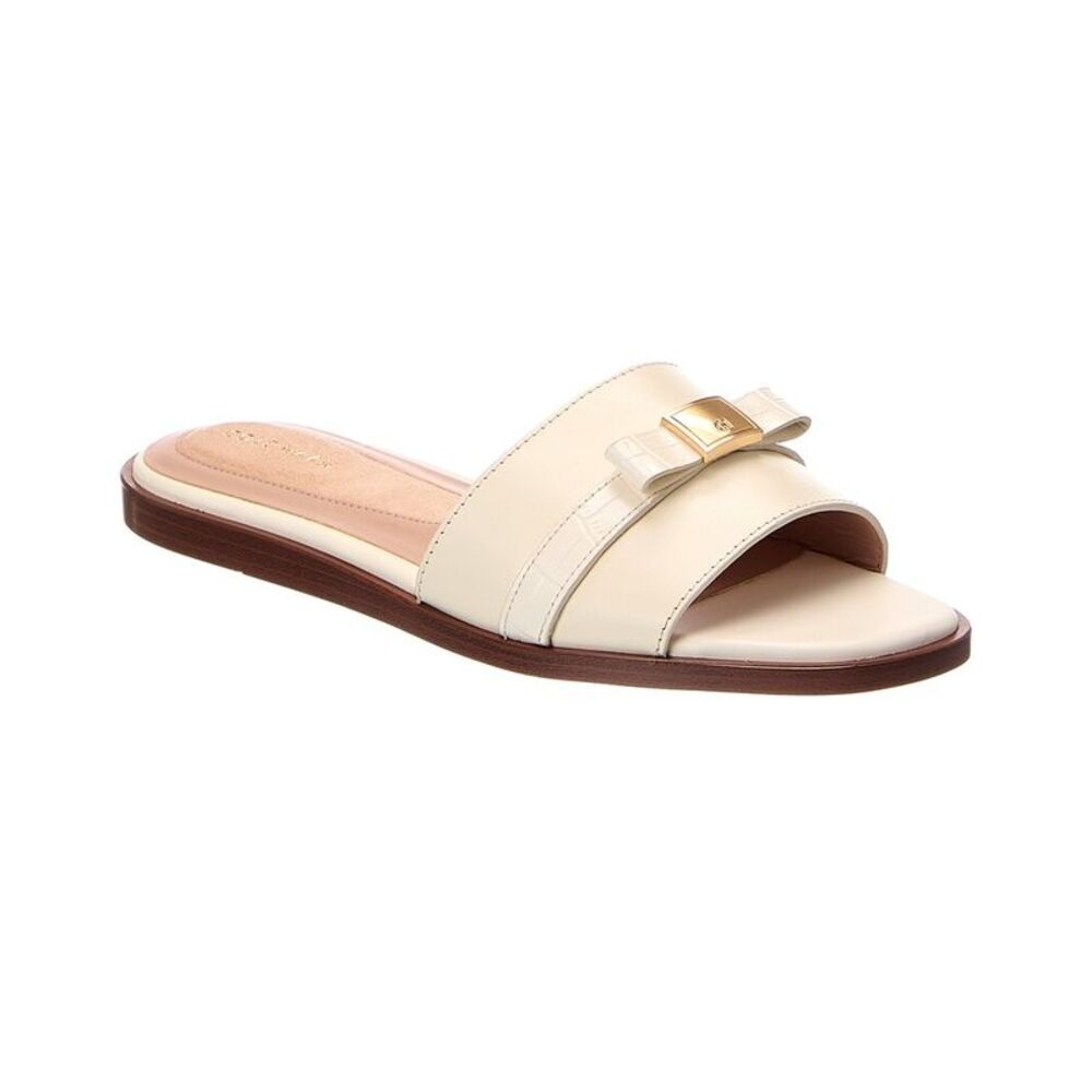 Cole Haan Go-To Emalia Slide Bow Leather Sandal
